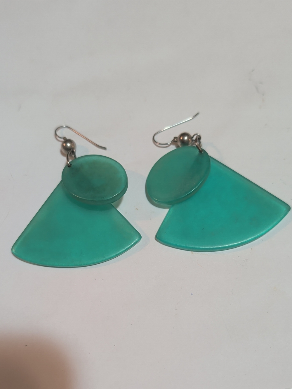 Turquoise Fan Drop Earrings - Women Jewelry